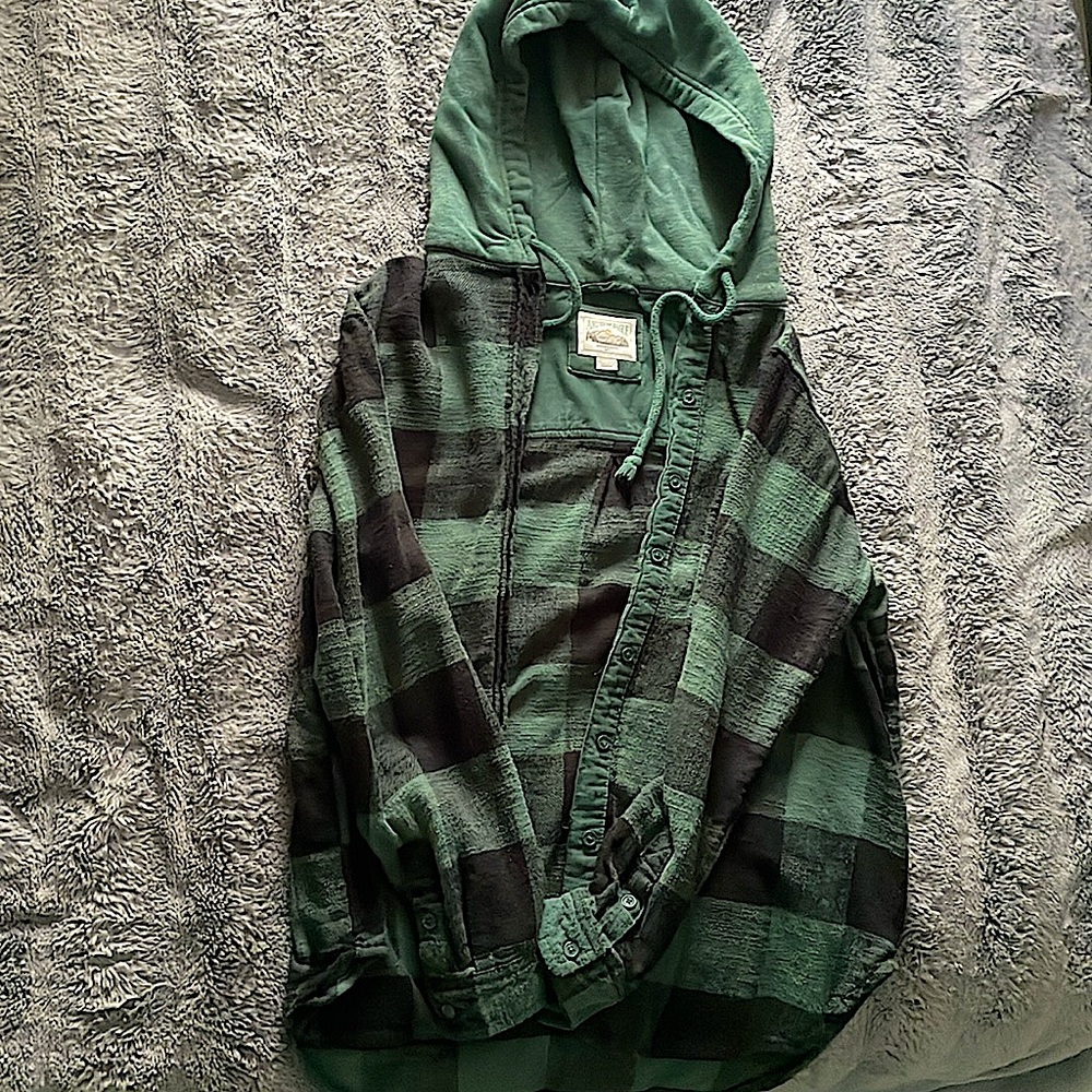 COPY - XS/S American eagle dark green flannel